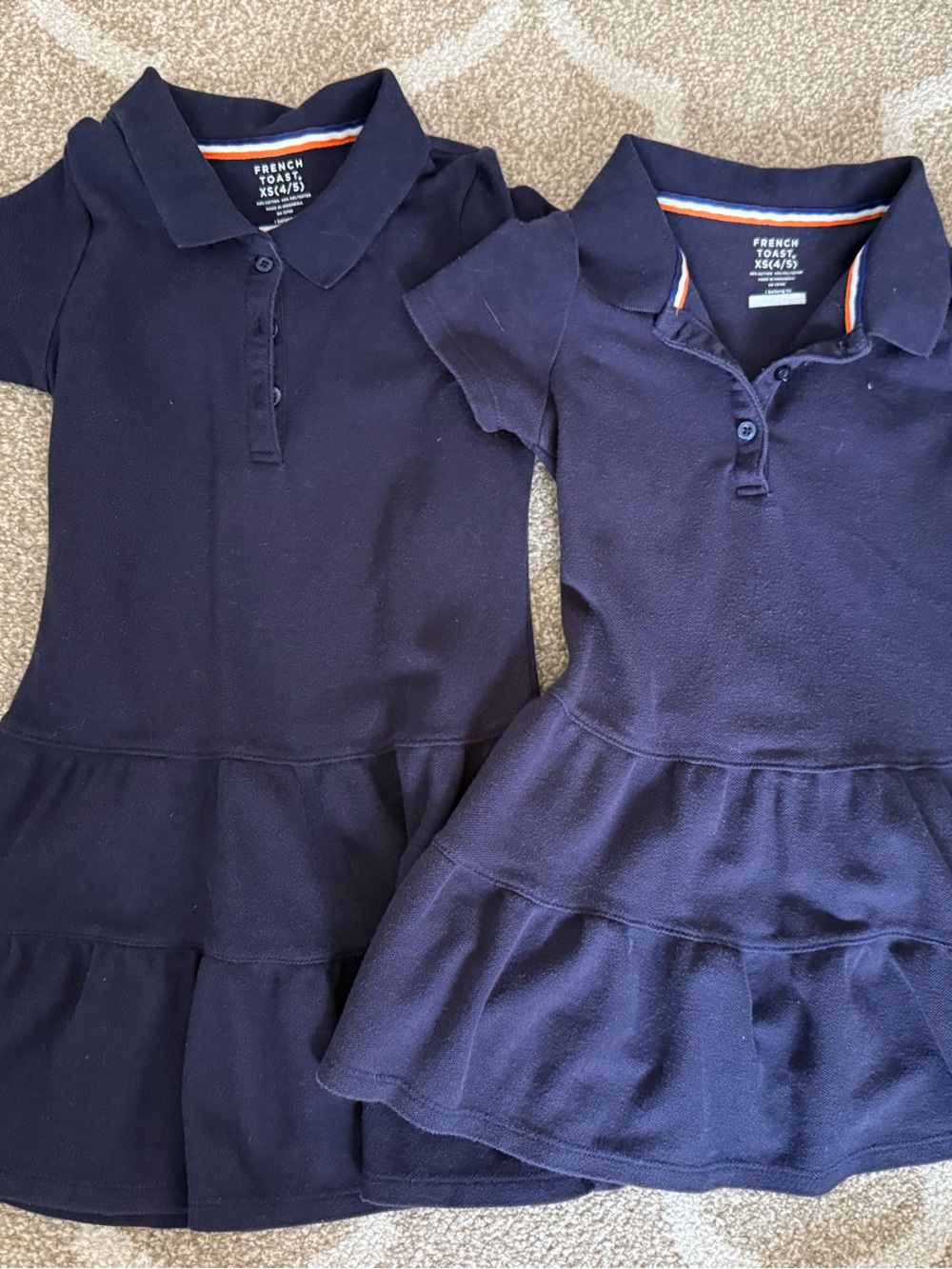 Two French Toast Navy Polo Uniform Dresses